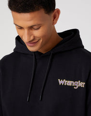 Męska Bluza Logo Nadruk Wrangler Graphic Hoodie W674I4100 112331943