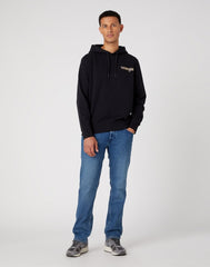 Męska Bluza Logo Nadruk Wrangler Graphic Hoodie W674I4100 112331943