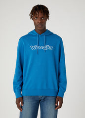 Wrangler Graphic Hoodie Męska Bluza z Kapturem Logo Deep Water W674I469F 112331888