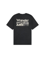 Męska Koszulka T-Shirt Wrangler Graphic Tee Faded Black112357350 W753014116