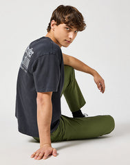 Męska Koszulka T-Shirt Wrangler Graphic Tee Faded Black112357350 W753014116