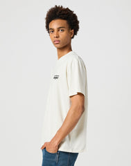 Męska Koszulka T-Shirt Wrangler Graphic Tee Vintage White 112357347 W751008617