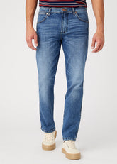 WRANGLER GREENSBORO MĘSKIE SPODNIE JEANSOWE DARK WATERS W15Q5929V 112145820