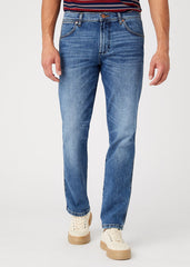 WRANGLER GREENSBORO MĘSKIE SPODNIE JEANSOWE DARK WATERS W15Q5929V 112145820