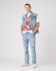 Wrangler Greensboro Męskie Spodnie Jeansowe Indigo Legends W15Q5966P 112145821