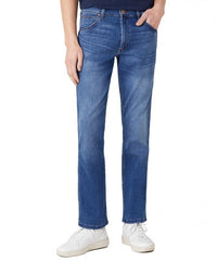 Męskie Spodnie Jeansowe Wrangler Greensboro Jeansy Dżinsy Bright Stroke W15QMU91Q 112126995