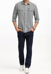 Wrangler Greensboro Męskie Spodnie Jeansowe Rinse Blue W15QSQX36 112142833