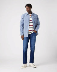 Męskie Spodnie Jeansowe Wrangler Greensboro Mountain Soul W15QU822O 112321407