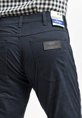 Spodnie Męskie Materiałowe Wrangler Greensboro Chino Marine Navy W15QOFB14 112320811