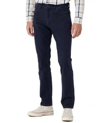Męskie Spodnie Materiałowe Jeansy Wrangler Greensboro Dark Navy W15QDRXAE 112334235