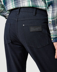 Męskie Spodnie Materiałowe Wrangler Greensboro Materiał Chino Dark Navy 112358043 W15Q017344