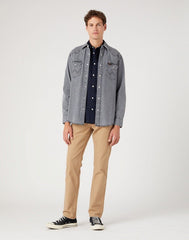 Spodnie Materiałowe Męskie Wrangler Greensboro Tigers Eye W15QDRC20 112334233