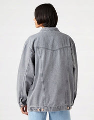 Wrangler Heritage Jacket Damska Kurtka Jeansowa Storm Black W4364442V 112146050