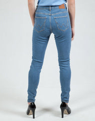 Wrangler High Rise Skinny Damskie Spodnie Jeansowe That Way W27HKRP23 112319126