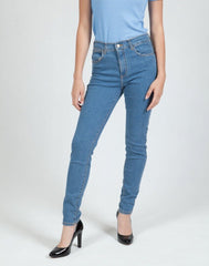 Wrangler High Rise Skinny Damskie Spodnie Jeansowe That Way W27HKRP23 112319126