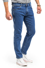 Męskie Spodnie Wrangler Larston Jeansowe Cool Blue W18SKT32Q 112145868