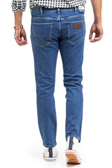 Męskie Spodnie Wrangler Larston Jeansowe Cool Blue W18SKT32Q 112145868
