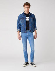 Wrangler Larston Męskie Spodnie Jeansowe Heat Rage W18SC788W 112127449