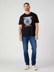 Wrangler Larston Męskie Spodnie Jeansowe Blue Ring W18SOC42G 112329013