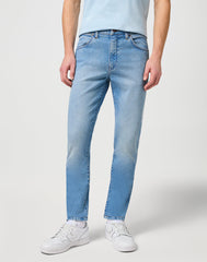 Wrangler Larston Męskie Spodnie Jeansowe Clever Blue W112352836