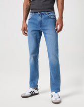 Wrangler Larston Męskie Spodnie Jeansowe Garner Blue W112350846