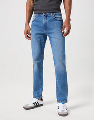 Wrangler Larston Męskie Spodnie Jeansowe Garner Blue W112350846