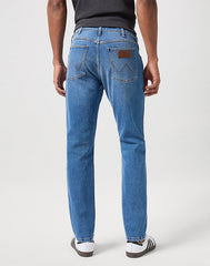 Wrangler Larston Męskie Spodnie Jeansowe Garner Blue W112350846