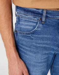 Wrangler Larston Męskie Spodnie Jeansowe Smoke Sea W18SYLZ71 112330754