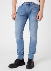 Wrangler Larston Męskie Spodnie Jeansowe Light Indigo W18S59X4E 112324511