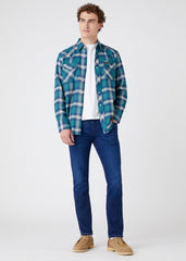 Męskie Spodnie Jeansowe Wrangler Larston The Bullseye W18SYI39K 112144772