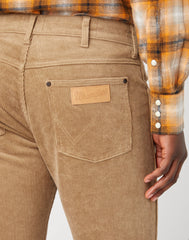 Spodnie Sztruksowe Męskie Wrangler Larston Lead Grey W18SA2M24