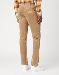 Spodnie Sztruksowe Męskie Wrangler Larston Lead Grey W18SA2M24