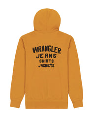 Wrangler Logo Hoodie Męska Bluza Z Kapturem Nierozpinana Kaptur Golden W656i4h43