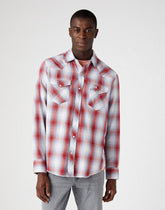 Wrangler LS Western Shirt Męska Koszula w Kratę Długi Rękaw Flame Red W5A0BJR06 112146085