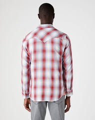 Wrangler LS Western Shirt Męska Koszula w Kratę Długi Rękaw Flame Red W5A0BJR06 112146085