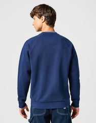 Męska Bluza Wrangler Casey Jones Sweatshirt Navy 112357366 W6J9017358
