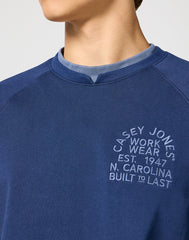 Męska Bluza Wrangler Casey Jones Sweatshirt Navy 112357366 W6J9017358