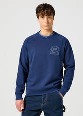Męska Bluza Wrangler Casey Jones Sweatshirt Navy 112357366 W6J9017358