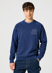 Męska Bluza Wrangler Casey Jones Sweatshirt Navy 112357366 W6J9017358