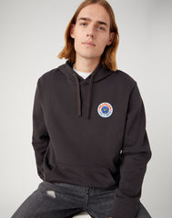 Męska Bluza Wrangler Logo Hoodie Faded Washed Black 112341228 W656018280