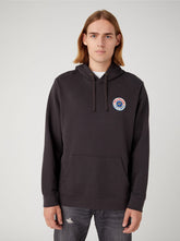 Męska Bluza Wrangler Logo Hoodie Faded Washed Black 112341228 W656018280