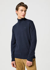 Wrangler Męska Bluza Turtleneck Dark Navy 112357296 W8D8008616