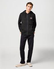 Wrangler Męska Bluza Graphic Zip Hoodie Faded Black 112362888
