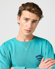 Wrangler Męska Bluza Small Logo Crew Latigo Bay 112364095