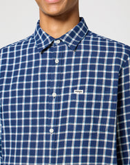 Wrangler Męska Koszula 1 Pkt Shirt Black Iris 112356771 W5X2017356