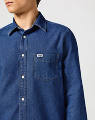 Męska Koszula Wrangler 1 Pkt Shirt Dark Stone 112357190 W5X2015411