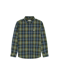 Męska Koszula Wrangler 1 Pkt Shirt Green Blue 112357239 W5X2017986
