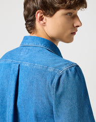 Męska Koszula Wrangler 1 Pkt Shirt Mid Stone 112357191 W5X2014179