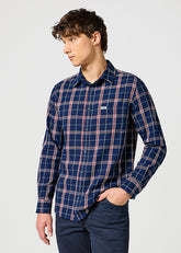 Męska Koszula Wrangler 1 Pkt Shirt Red Indigo 112357221 W5X2017325