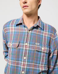 Męska Koszula Wrangler 2 Pkt Shirt Rainbow 112357233 W5K7016301